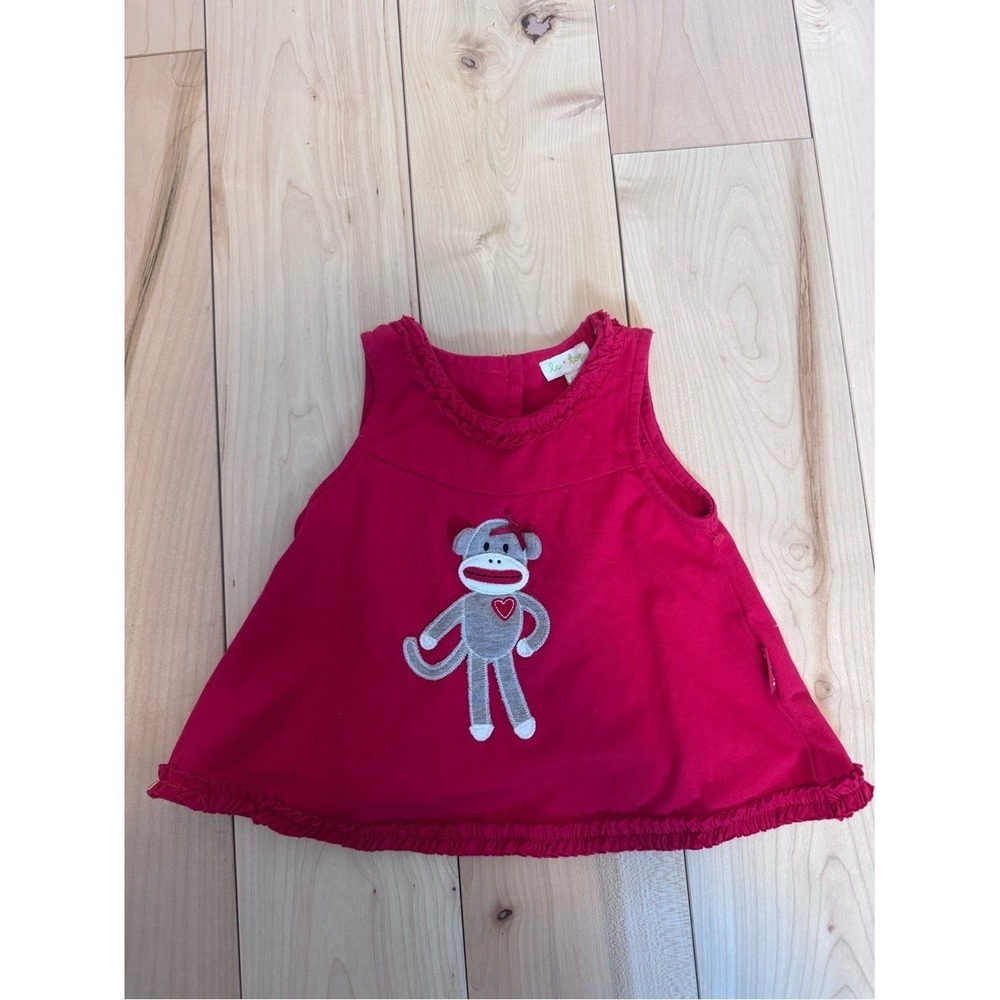 Le Top Red Ruffled Top 6 Months